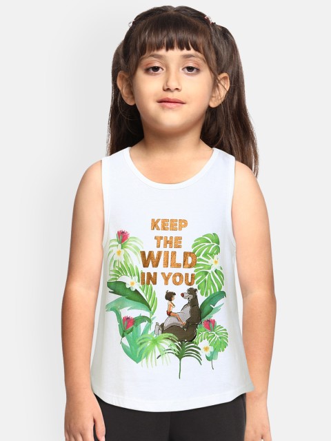 

Loocust Girls White Disney Animals Twin Pack Sleevlesss Top