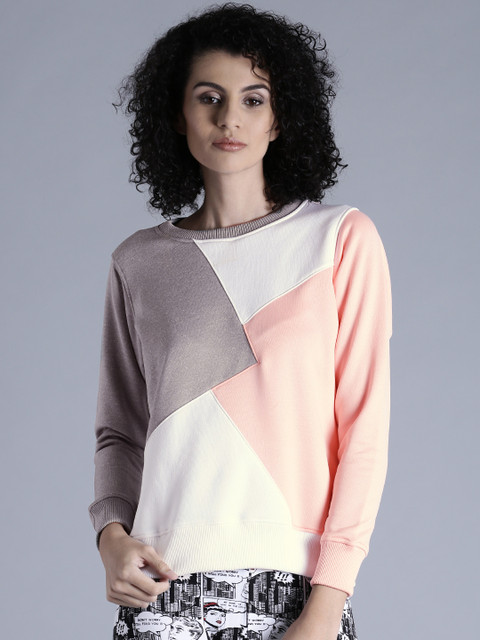 

Kook N Keech Grey & Pink Colourblock Sweatshirt
