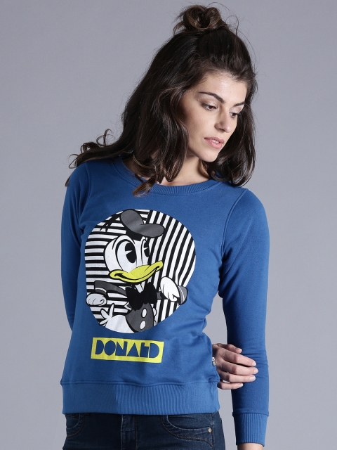 

Kook N Keech Disney Blue Donald Duck Print Pullover Sweatshirt