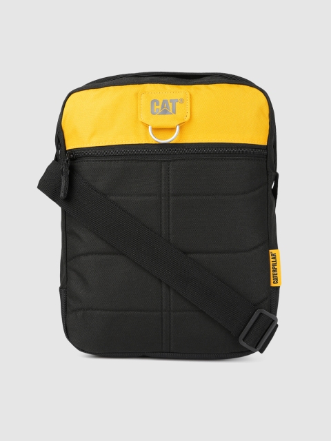 

CAT Unisex Black & Yellow Solid RYAN Messenger Bag