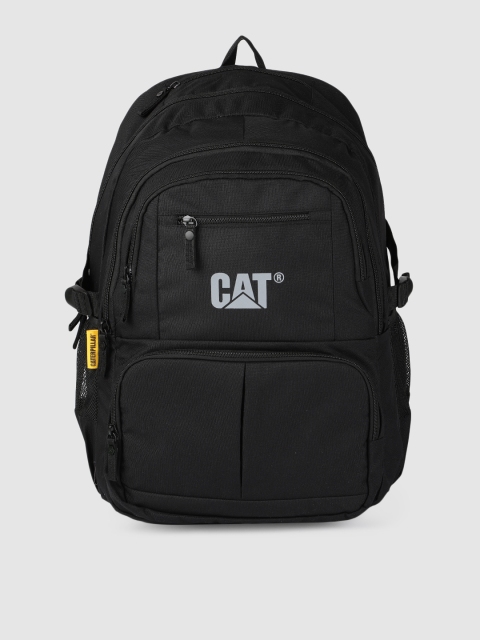 

CAT Unisex Black Solid Backpack cum Trolley with Compression Straps