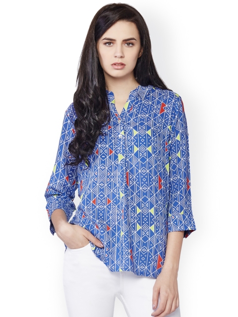 

AND Blue Printed Top