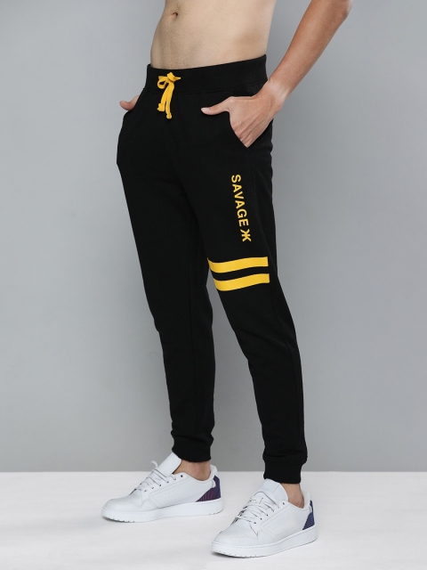 

Kook N Keech Men Black Typography Print Detail Joggers