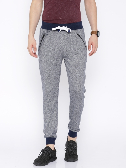 

SPYKAR Navy Melange Track Pants, Navy blue