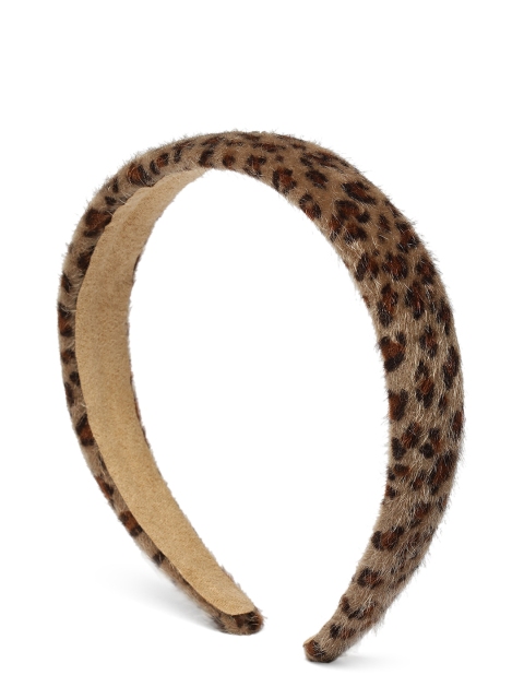 

justpeachy Brown Leopard Print Faux Fur Hairband