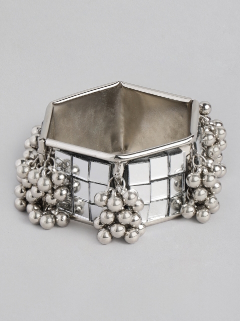 

justpeachy Silver-Plated Mirror Bracelet