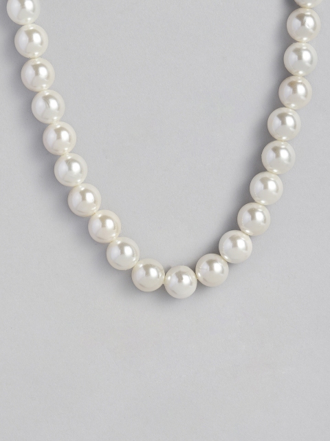 

justpeachy White Alloy Necklace