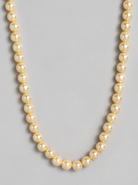 

justpeachy Gold-Toned Handcrafted Beaded Necklace