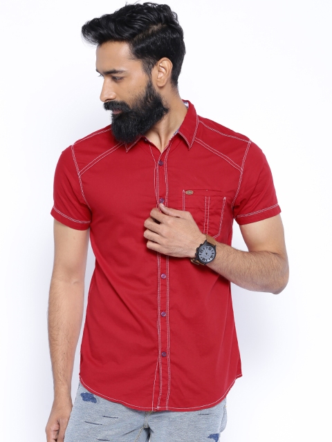

SPYKAR Red Casual Shirt
