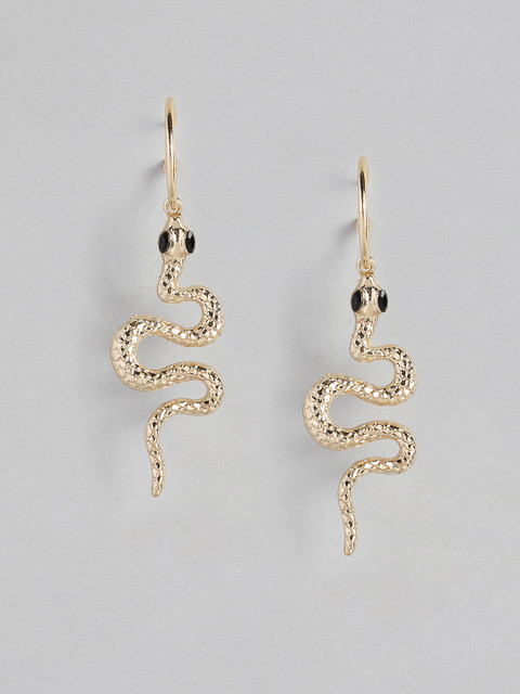 

justpeachy Gold-Toned Animal Shaped Hoop Earrings
