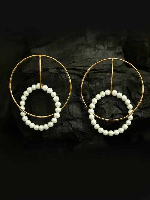 

Sepia Gold-Toned Circular Studs
