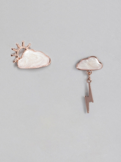

justpeachy Gold-Plated Mismatch Earrings