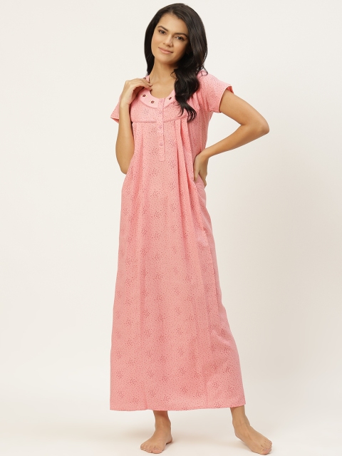 

Sweet Dreams Pink Printed Maxi Nightdress