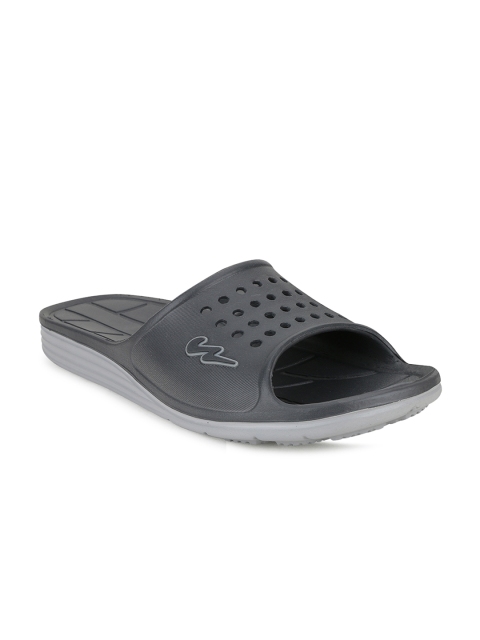 

Campus Men Grey Solid Sliders