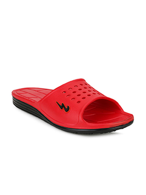 

Campus Men Red Solid Sliders