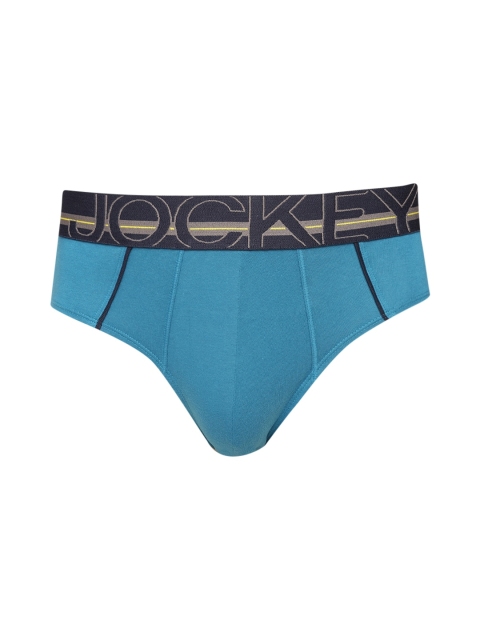 

Jockey Men Teal Blue Super Combed Cotton Solid Briefs US17-0101-CLSTL