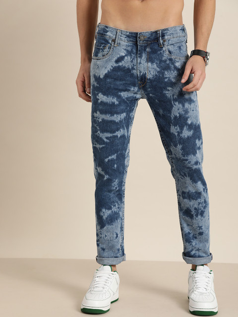 

Moda Rapido Men Blue Slim Fit Heavy Fade Acid Wash Stretchable Jeans