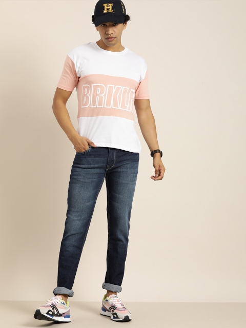 

Moda Rapido Men Blue Lean Slim Fit Heavy Fade Jeans