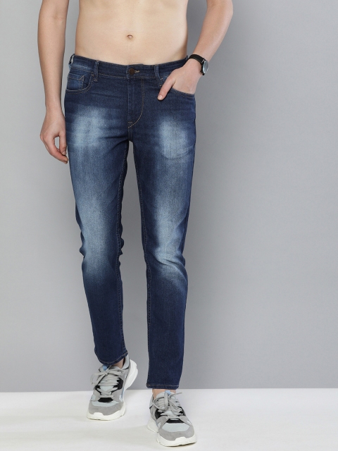 

HERE&NOW Men Blue Slim Fit Mid-Rise Clean Look Stretchable Jeans
