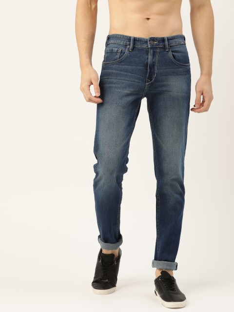 

Moda Rapido Men Navy Blue Slim Fit Light Fade Stretchable Jeans