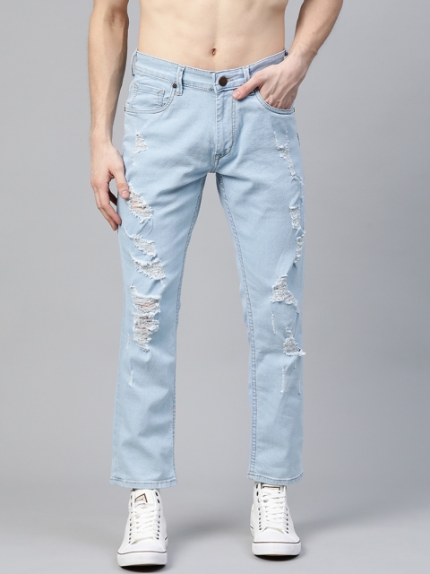 

HERE&NOW Men Blue Slim Fit Highly Distressed Stretchable Jeans