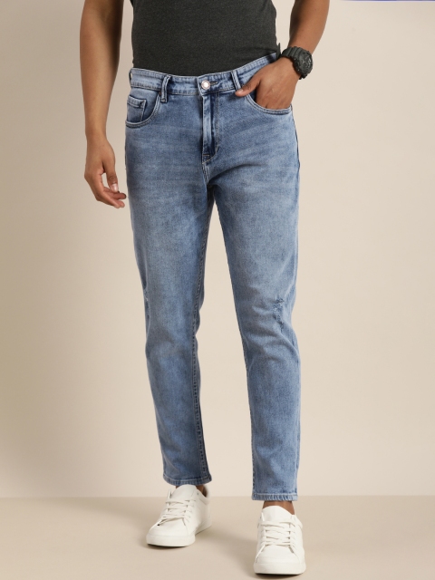 

Moda Rapido Men Blue Slim Tapered Fit Heavy Fade Stretchable Jeans