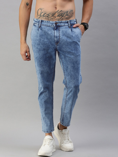 

HERE&NOW Men Blue Relaxed Fit Mid-Rise Clean Look Stretchable Jeans