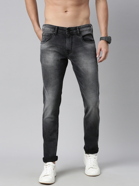 

HERE&NOW Men Grey Skinny Fit Heavy Fade Stretchable Jeans