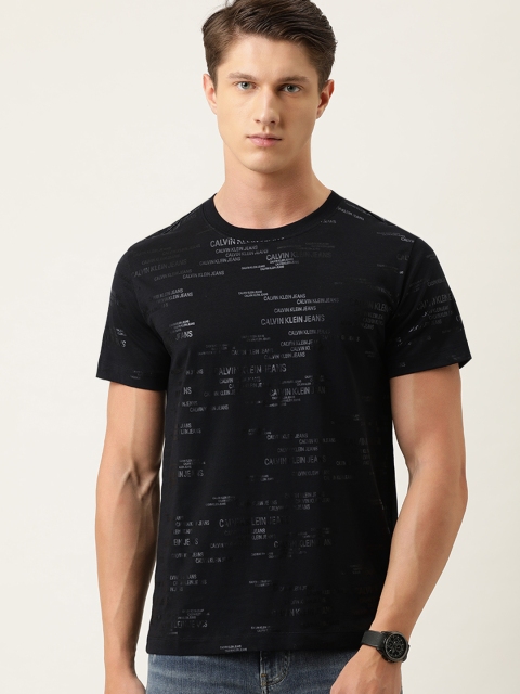 

Calvin Klein Jeans Men Black Printed Round Neck T-shirt