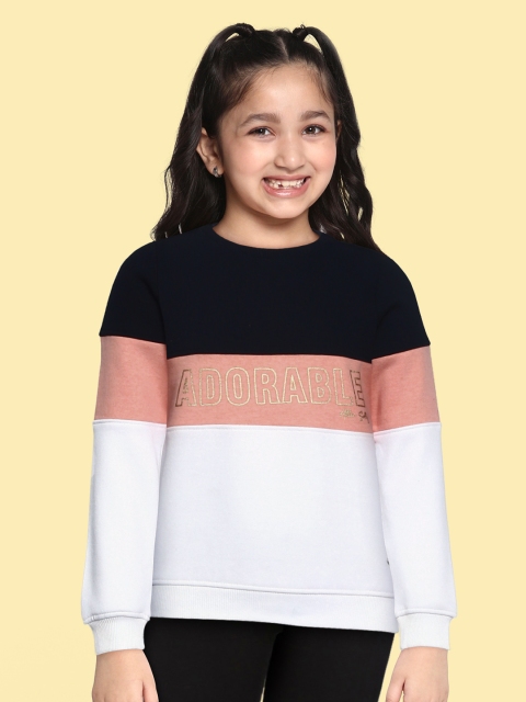 

Allen Solly Junior Girls Multicoloured Colourblocked Sweatshirt, Multi