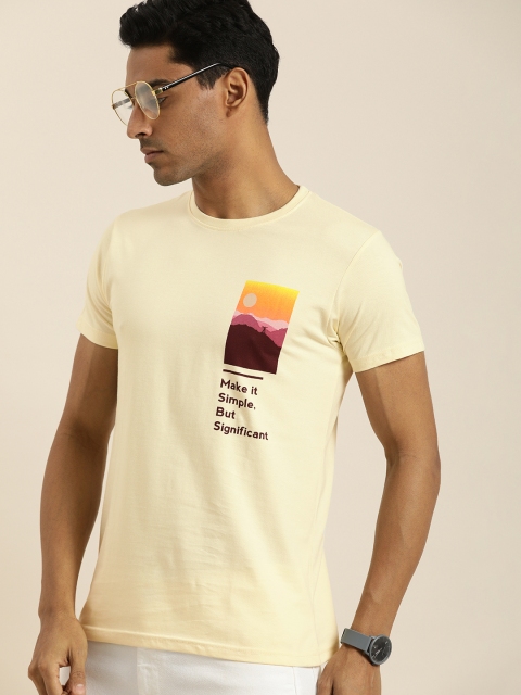 

Difference of Opinion Men Off White Cotton Printed Pure Cotton T-shirt