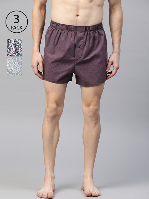 

Marks & Spencer Men Pack Of 3 Boxers T143512MULTI, Blue