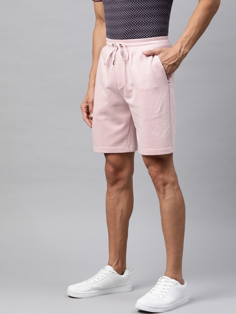 

Marks & Spencer Men Pink Solid Pure Cotton Sustainable Shorts