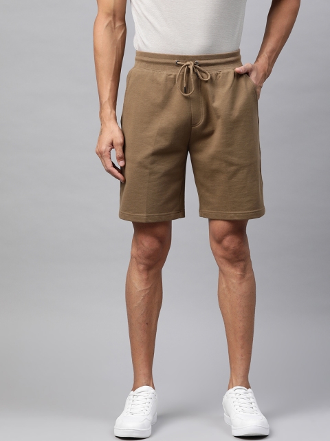 

Marks & Spencer Men Brown Solid Pure Cotton Sustainable Shorts