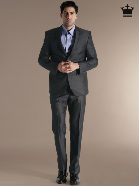 

Louis Philippe Grey Ultra Fit Single-Breasted Suit