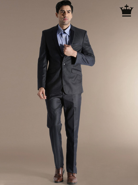 

Louis Philippe Navy Ultra Fit Single-Breasted Suit, Navy blue