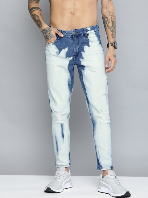 

Kook N Keech Men Blue Carrot Fit Heavy Fade Stretchable Jeans