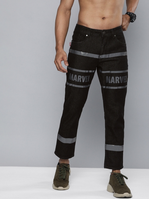 

Kook N Keech Marvel Men Black Slim Fit Low-Rise Jeans