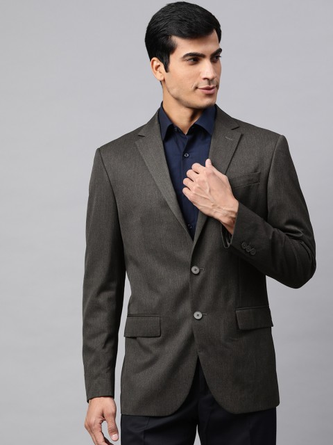 

Marks & Spencer Men Charcoal Grey Single-Breasted Formal Blazer