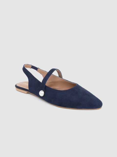 

DressBerry Women Navy Blue Flats