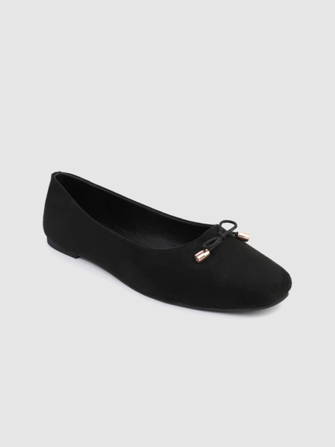 

DressBerry Women Black Ballerinas with Bows