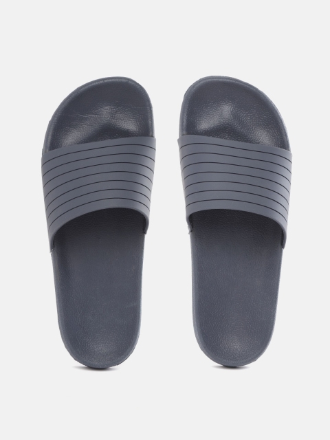 

Marks & Spencer Men Blue Striped Sliders