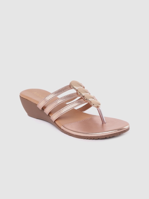 

Anouk Women Gold-Toned Solid Wedges