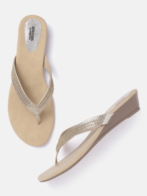 

Anouk Gold-Toned Embellished Wedges