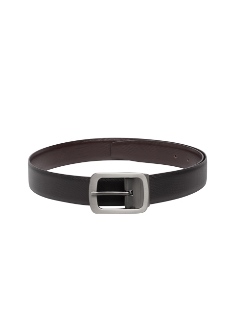 

Teakwood Leathers Men Black Textured Belt