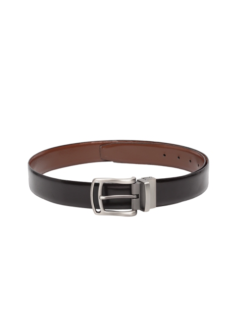 

Teakwood Leathers Men Black & Brown Solid Belt