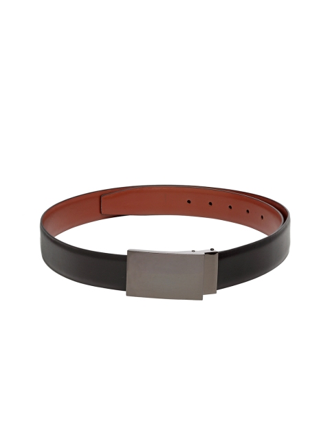 

Teakwood Leathers Men Black & Brown Solid Belt