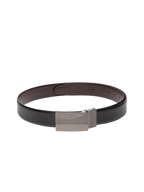 

Teakwood Leathers Men Black Textured Belt