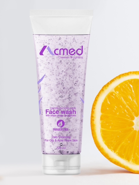 

ACMED Pack of 4 Pimple Care Face Wash for Acne Prone Skin - 200 ml each, White