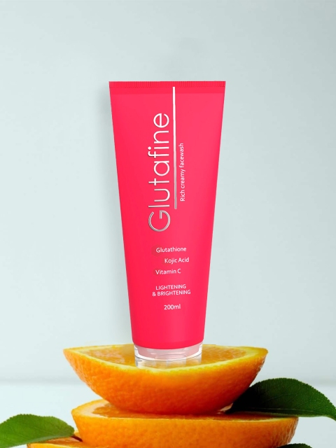 

Glutafine Pack of 2 Lightening & Brightening Face Wash - 200 ml each, White